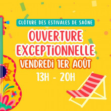 Ouverture exceptionnelle