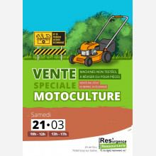 Vente sp�ciale motoculture