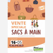 Vente sp�ciale sacs � main � la ressourcerie