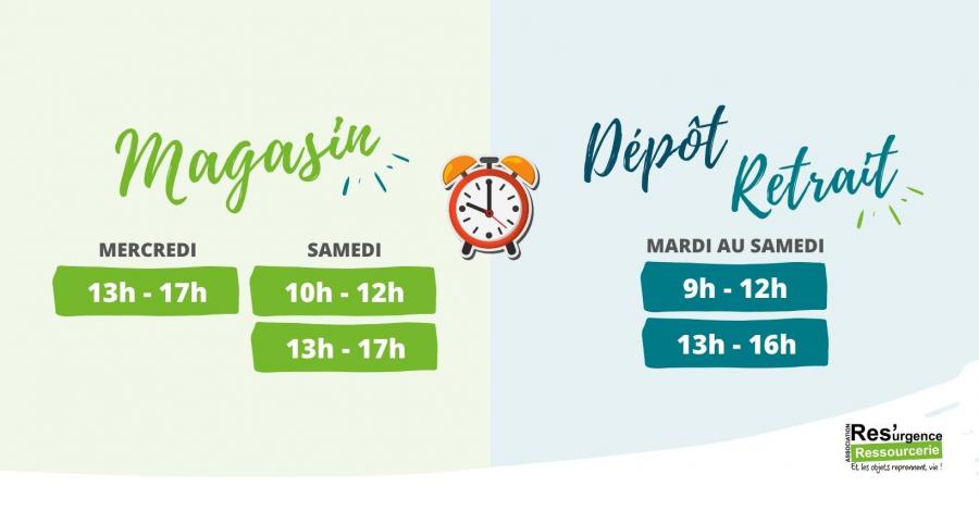 Horaires magasin